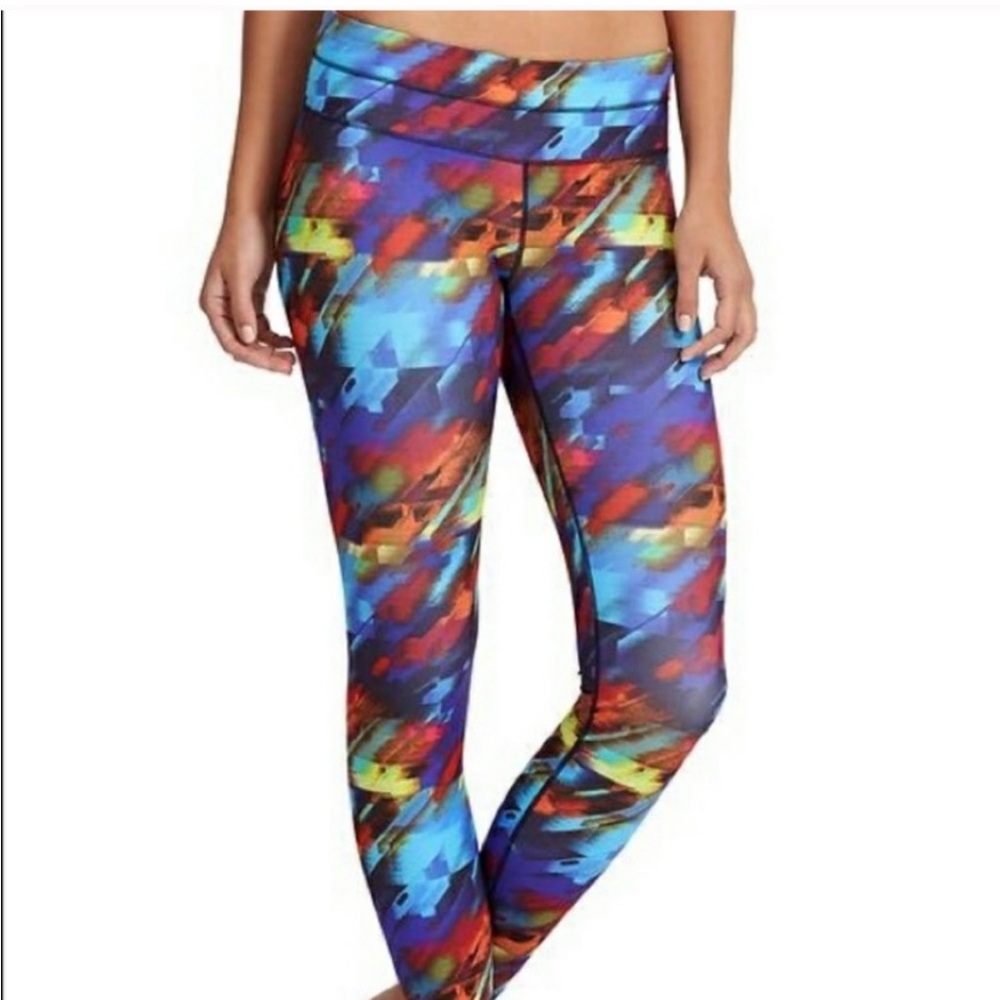 Color Burst Sonar Workout Leggings Size S Like New